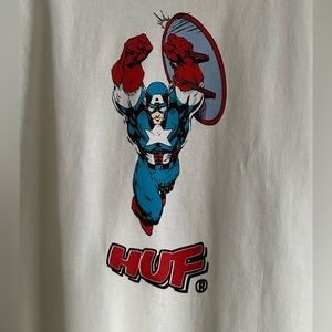 Marvel x HUF Captain America Shirt XL Extra Large